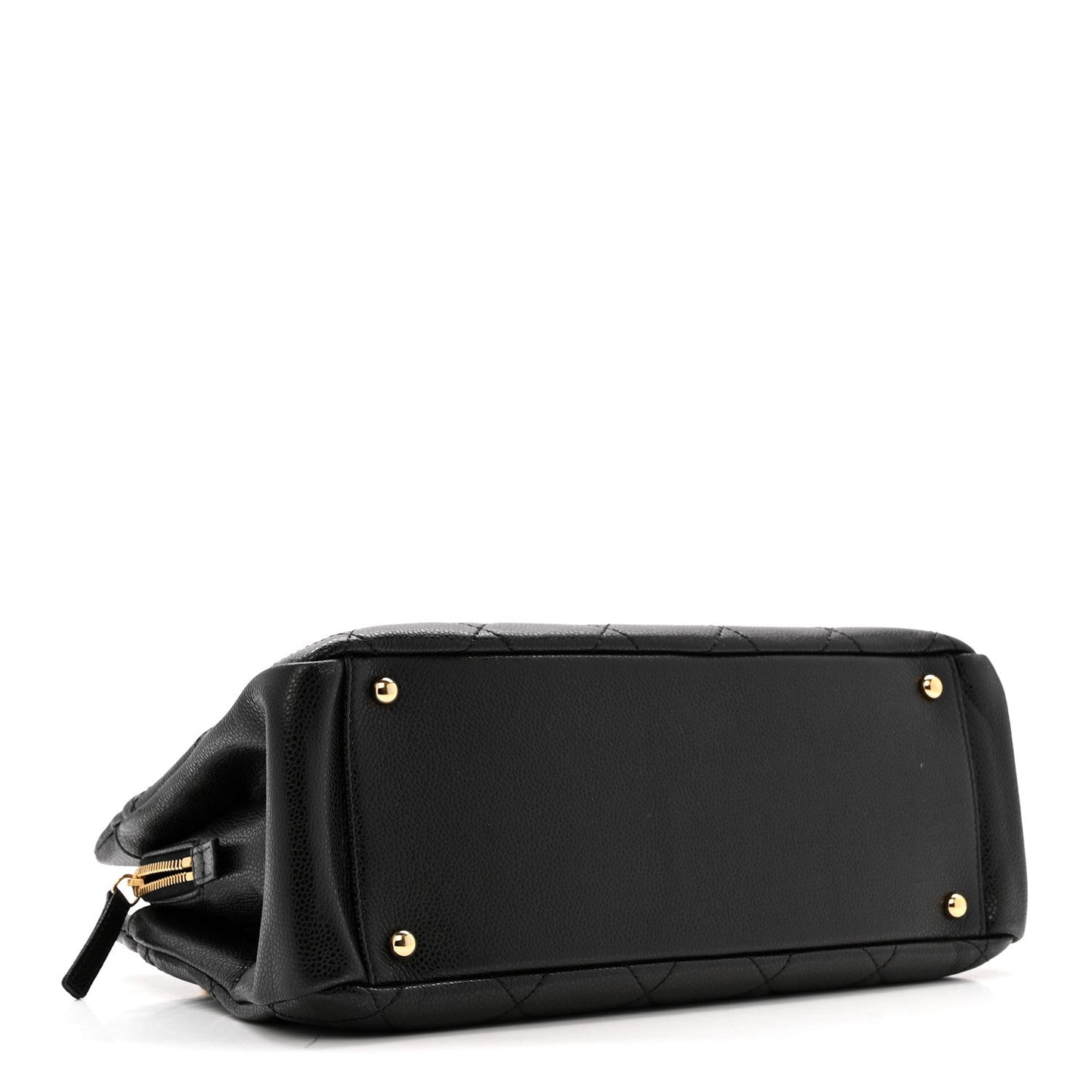 Caviar Quilted Timeless CC Soft Tote Black