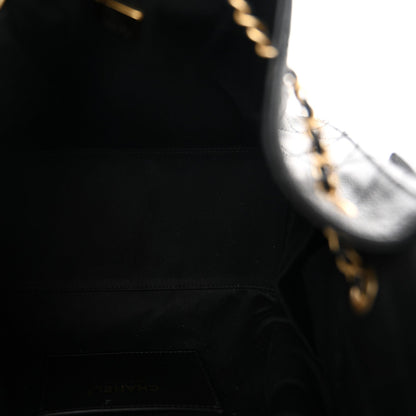 Caviar Quilted Small Chanel 25 Handbag Black