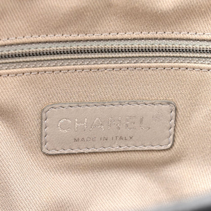 Aged Calfskin Quilted Easy Zip Flap Bag Black