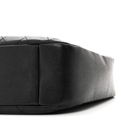 Caviar Quilted Timeless CC Shoulder Bag Black