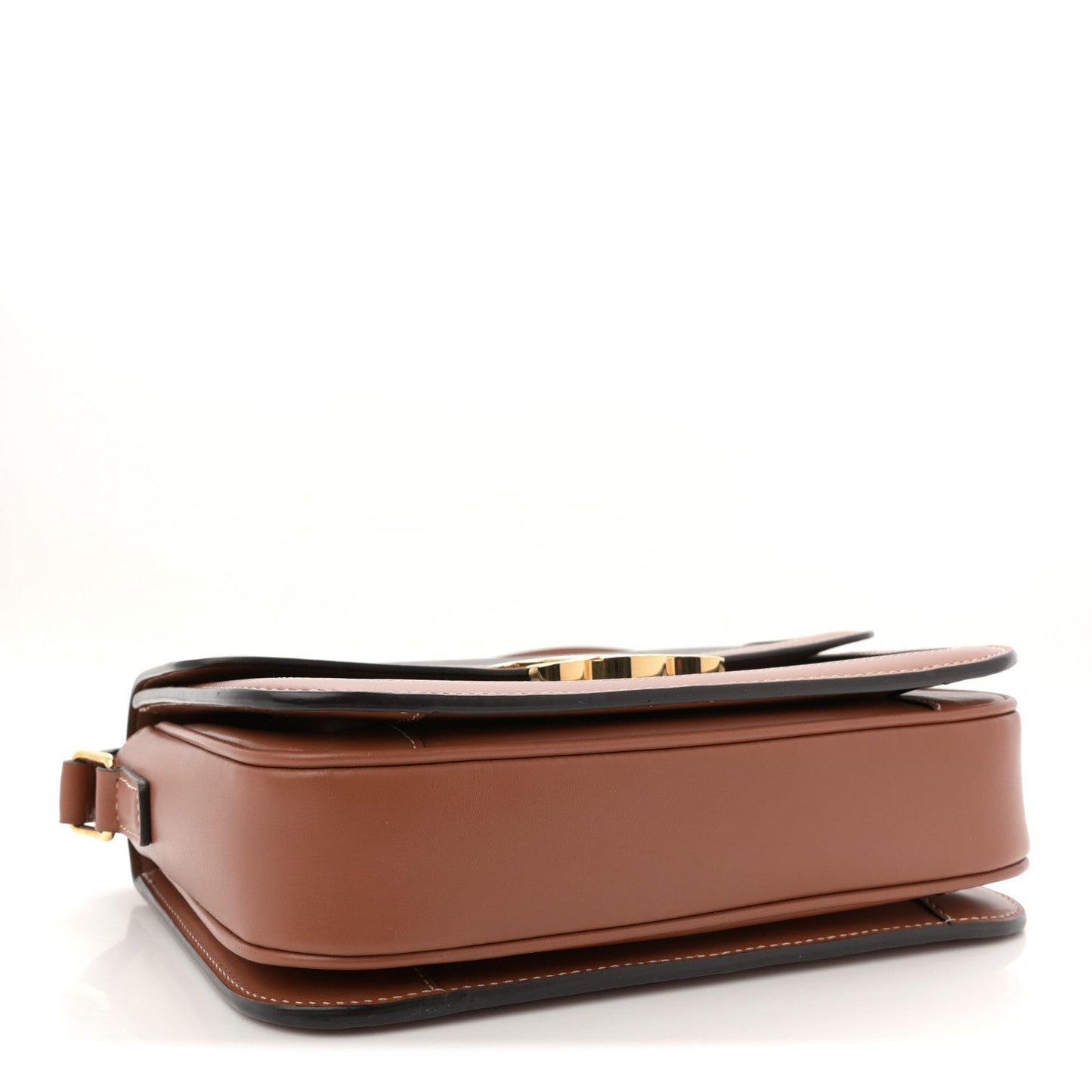 Triomphe Canvas Calfskin Medium Triomphe Bag Tan