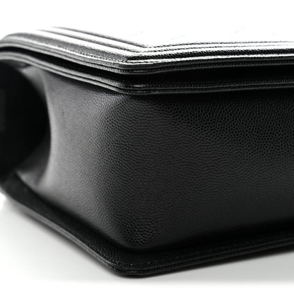 Caviar Quilted New Medium Boy Flap Black