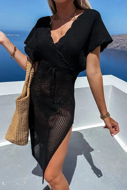 Vestido de punto para cubrirse navegando por el mar