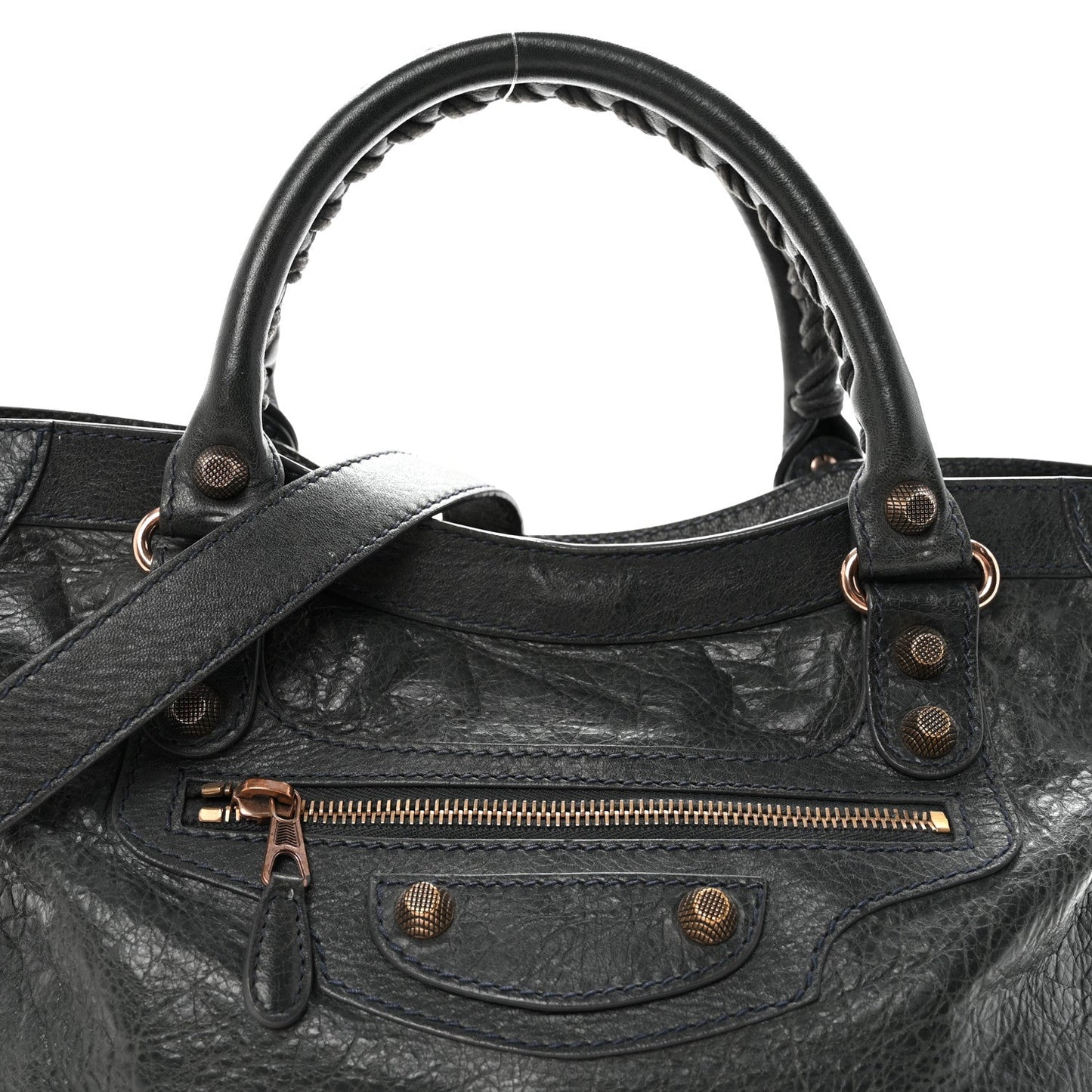 Agneau Giant 12 Rose Gold Hardware City Anthracite