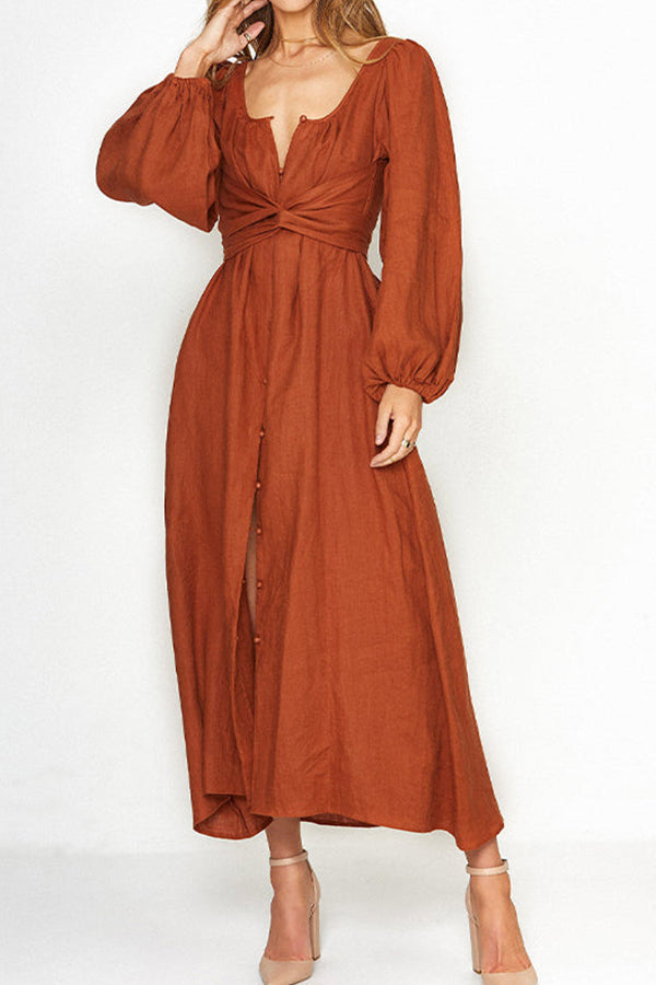 VESTIDO CRUZADO MULTIUSOS CON BOTONES DELANTEROS