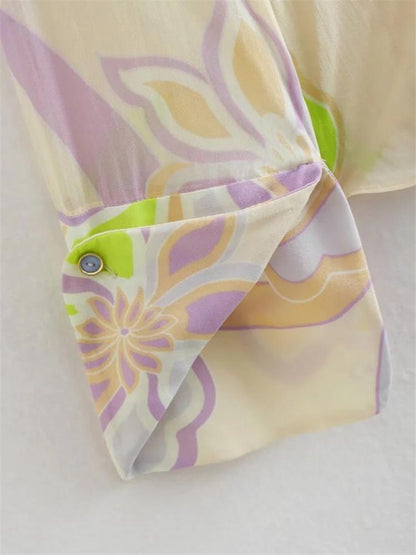 Conjunto de blusa estampada Flow 