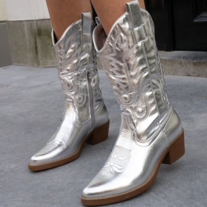 Casual Western Cowboy Ankle Boots with Heel for Women | Great for Casual Days