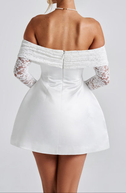 Catalina Mini Dress-Ivory