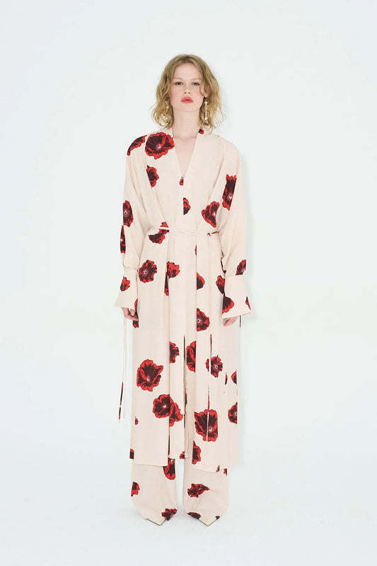 Sahara Print Kimono Dress