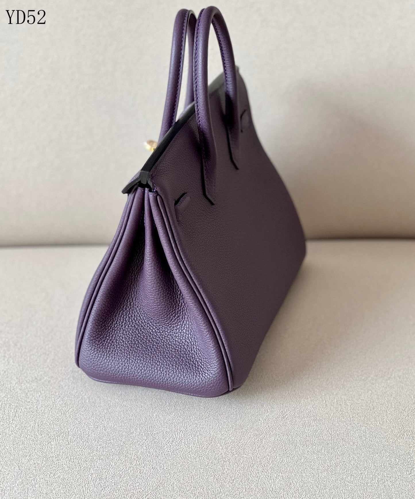 H BIRKIN 25 TOGO PURPLE  GOLD HARDWARE 25CM