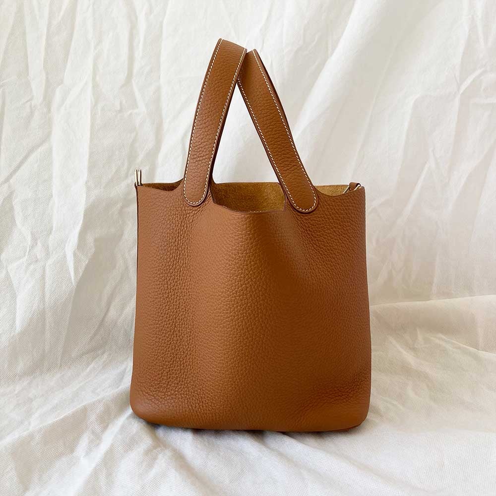 Hermès Picotin Lock 22 Gold Taurillon Clemence PHW