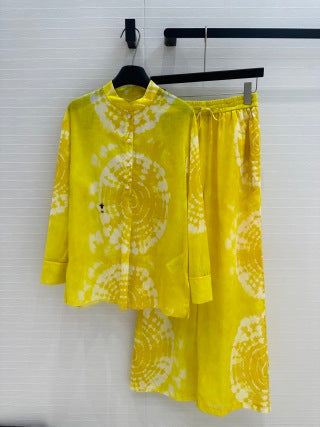 CD 25 Dopamine Dye Pattern Set Yellow Cotton