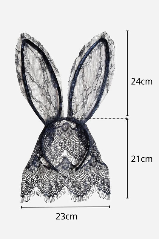 Diadema de encaje de conejita Bernice 
