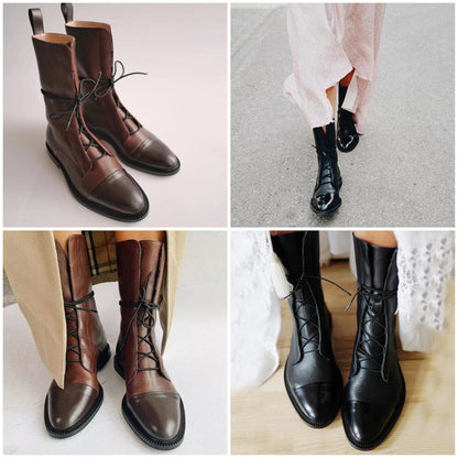 Classic Stylish Vegan Smooth Ankle Boots for Women | For Winter