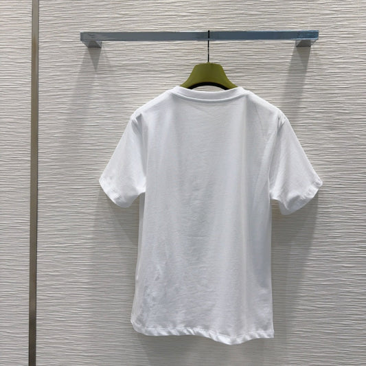 Gucci 2025 Heart T-shirt White Cotton