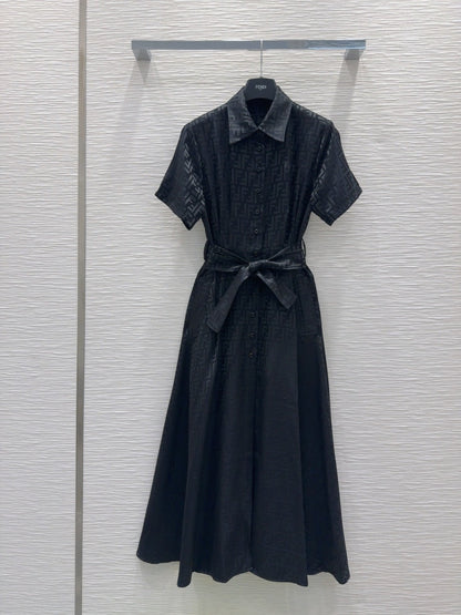 Fendi 2025 Shirt Dress Black Viscose