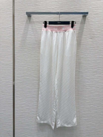 CD 25 Monogram Suit White Silk Cotton