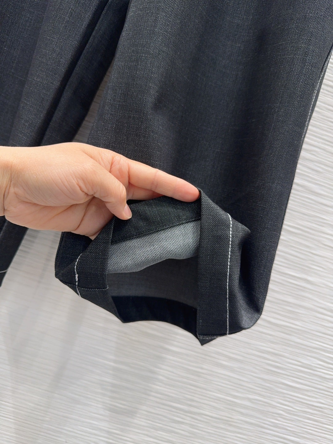 CD Wide-Leg Drawstring Dark Grey Polyester Viscose 351288