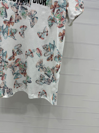 Dior 25C T-Shirt Papillon multicolore Pattern 228799