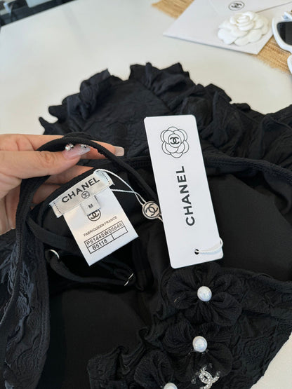 Chanel Bikini Black Cotton 185838