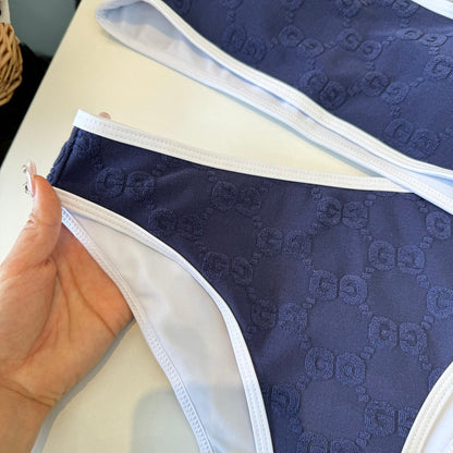 Gucci 26s Two-Piece Navy Blue Cotton 184237