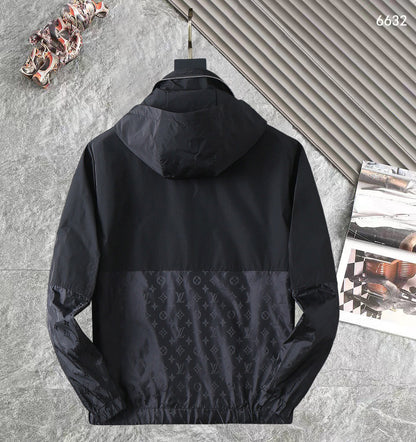 LV HOODED JACKET BLACK 238987