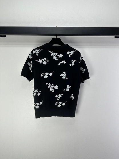 CC Polo Black & White Wool 346019