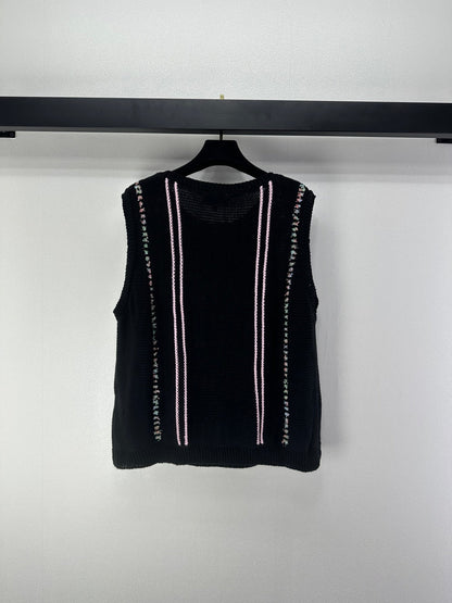 CC 26C Knitted Vest Black 349046