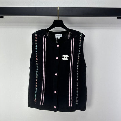 CC 26C Knitted Vest Black 349046