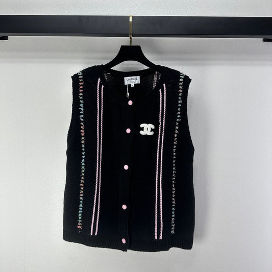 CC 26C Knitted Vest Black 349046