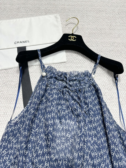 CC 25 Camisole Blue Silk