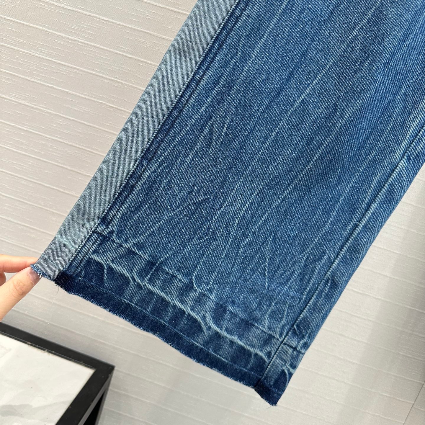Miu Miu 25 Straight Jeans Blue Cotton