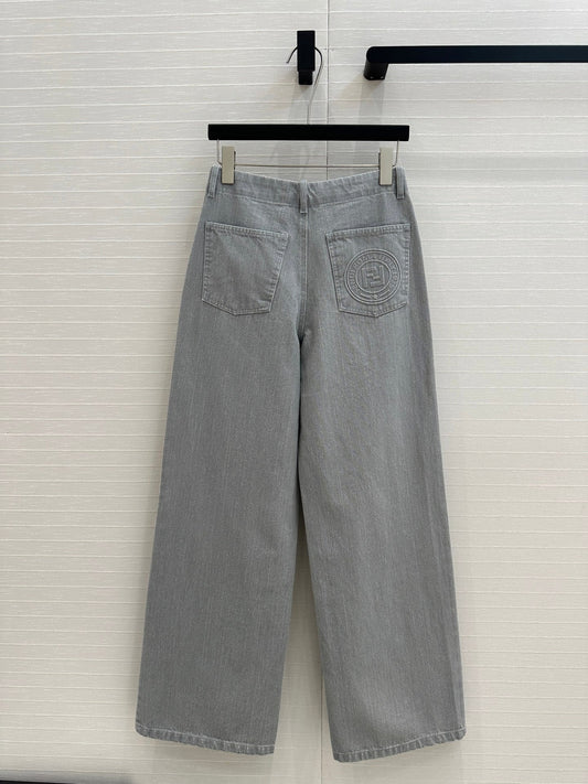 Fendi 25 Denim Trouser Haze Blue Cotton