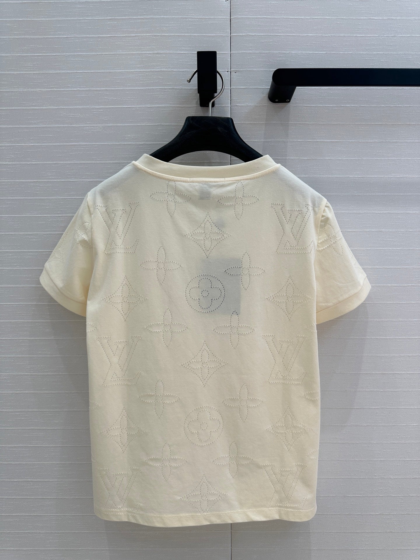LV Classic V-neck T-Shirt White Cotton