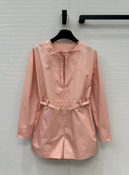 Gucci 25 Shirt Jumpsuit Pink Cotton