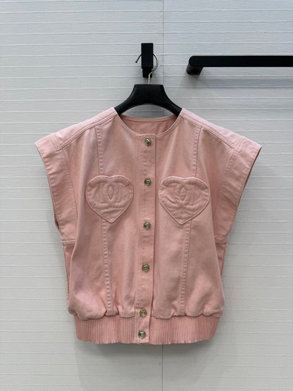 CC 26s Vest Jacket Pink Denim 360885
