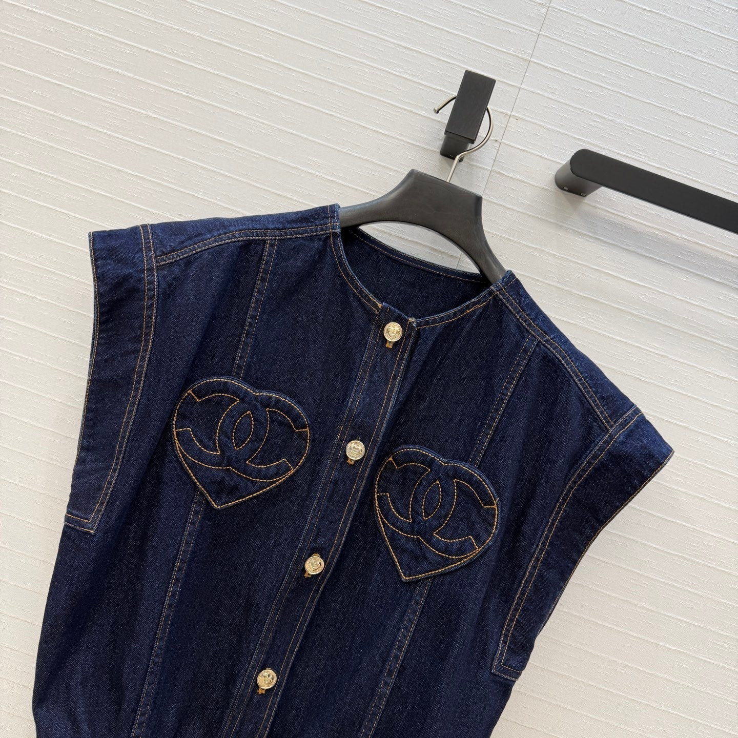 CC 26s Vest Jacket Dark Blue Denim 360879