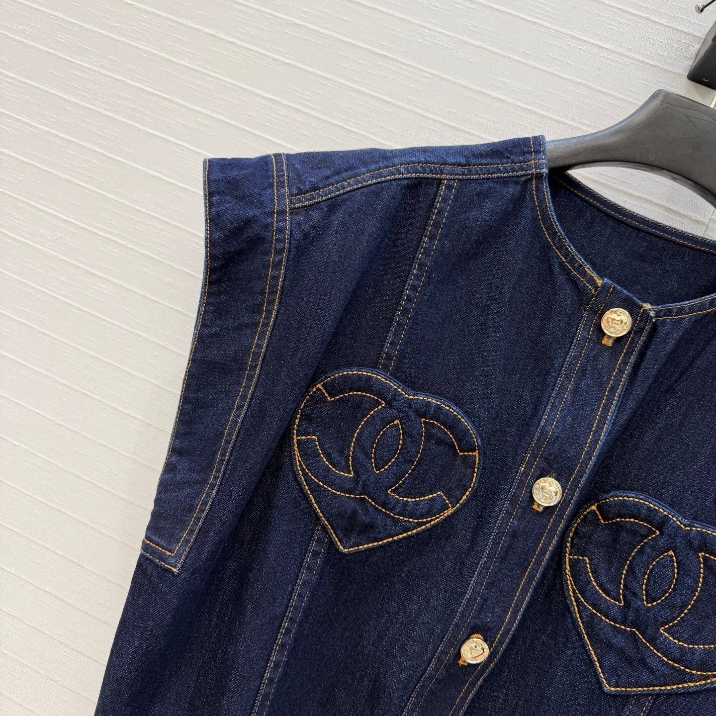 CC 26s Vest Jacket Dark Blue Denim 360879