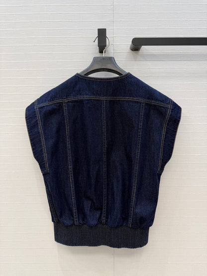 CC 26s Vest Jacket Dark Blue Denim 360879