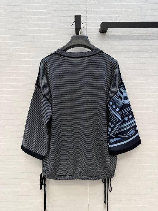 HM "Candy Libris" Long-Sleeve Dark Blue Cotton Tencel