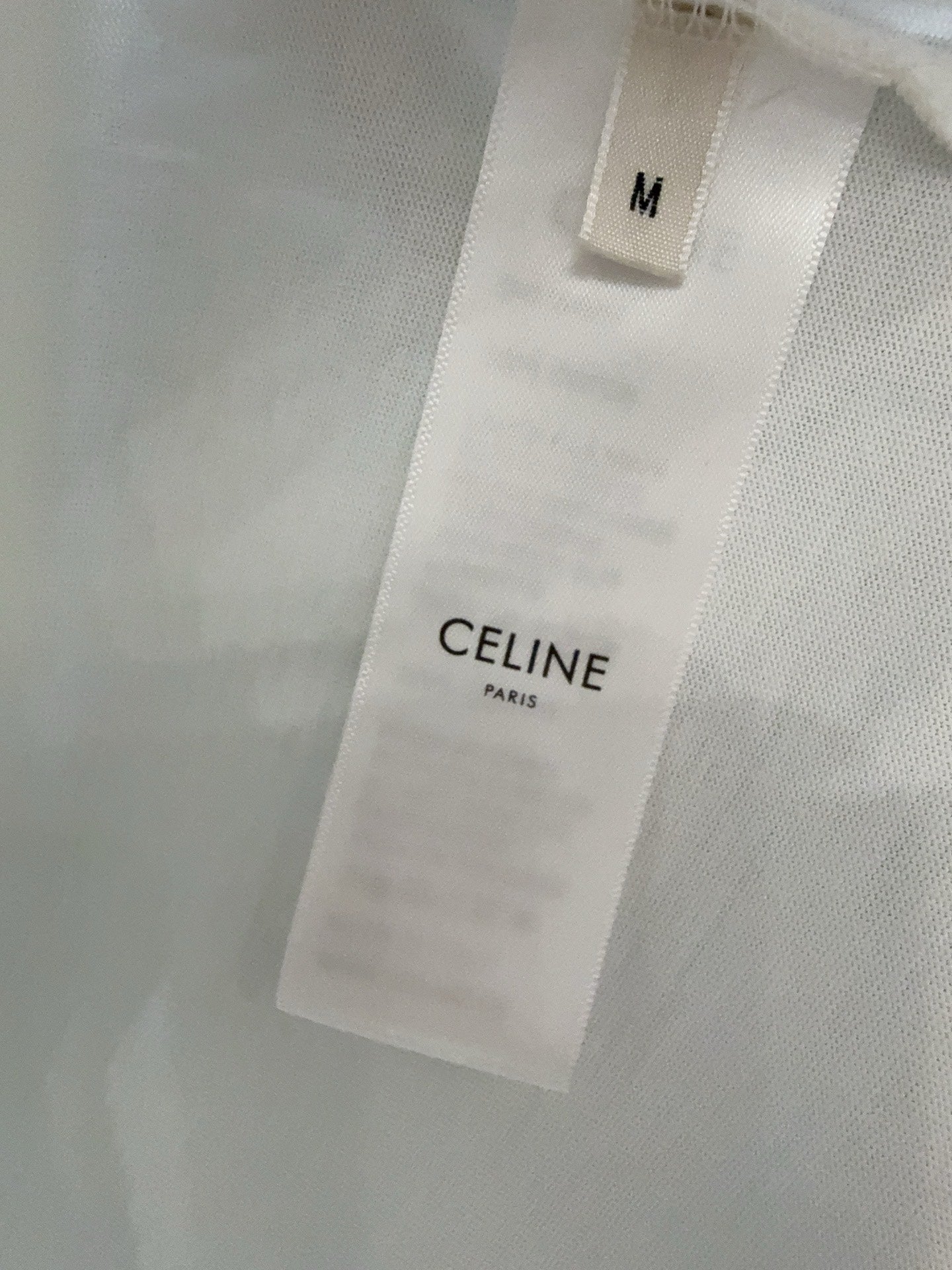 Celine Triomphe Embroidery T-shirt Cotton 351310