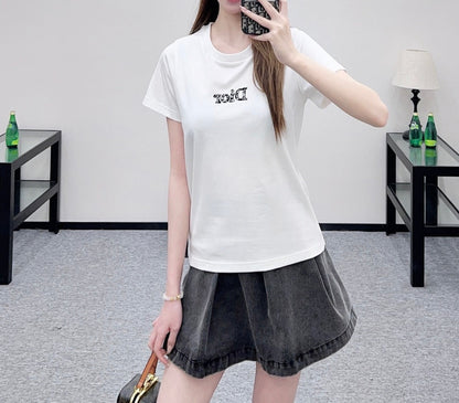 CD SS26 T-Shirt With Logo Cotton 351324