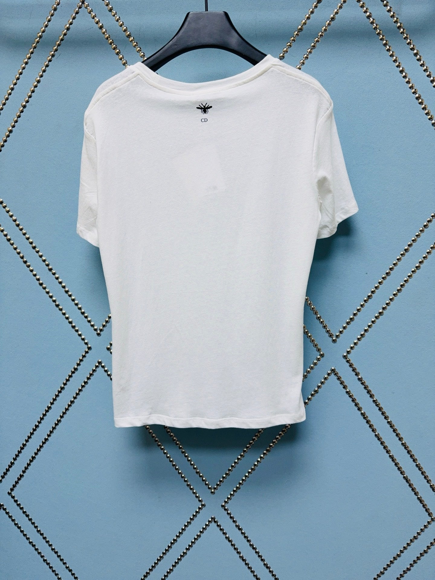 CD SS26 Pegasus T-shirt Ivory Cotton Linen 351379