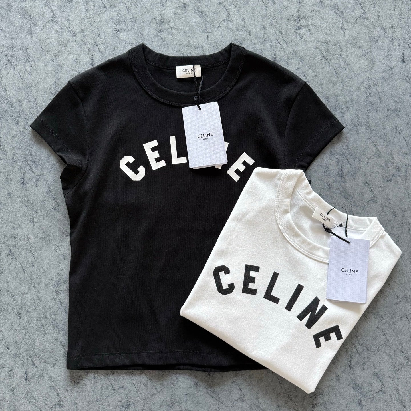 Celine SS26 Slim Fit Short-Sleeve Tee Cotton 350459