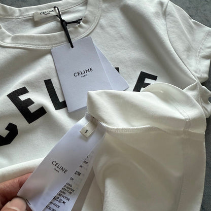 Celine SS26 Slim Fit Short-Sleeve Tee Cotton 350459