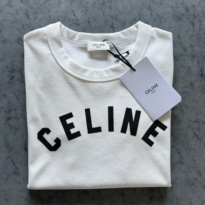 Celine SS26 Slim Fit Short-Sleeve Tee Cotton 350459