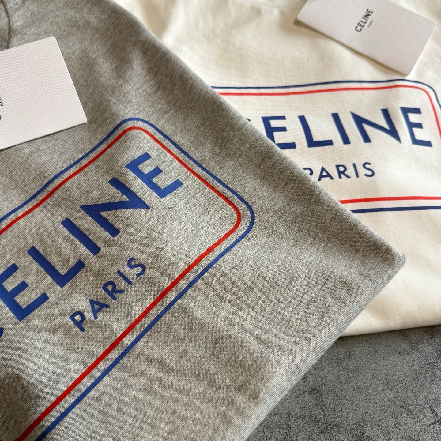 Celine SS26 Print Short-Sleeve Tee Cotton 350471