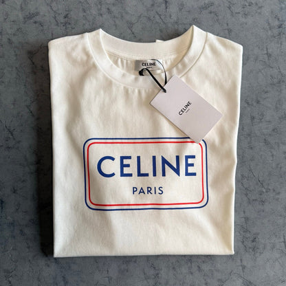 Celine SS26 Print Short-Sleeve Tee Cotton 350471