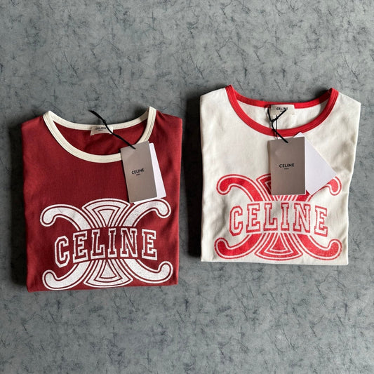Celine SS26 Short-sleeved T-shirt Cotton 350486