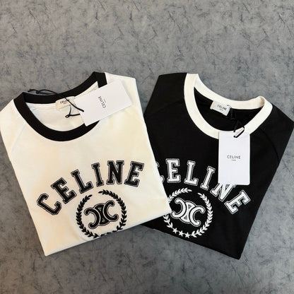 Celine SS26 Fitted short-sleeved T-shirt Cotton 350428